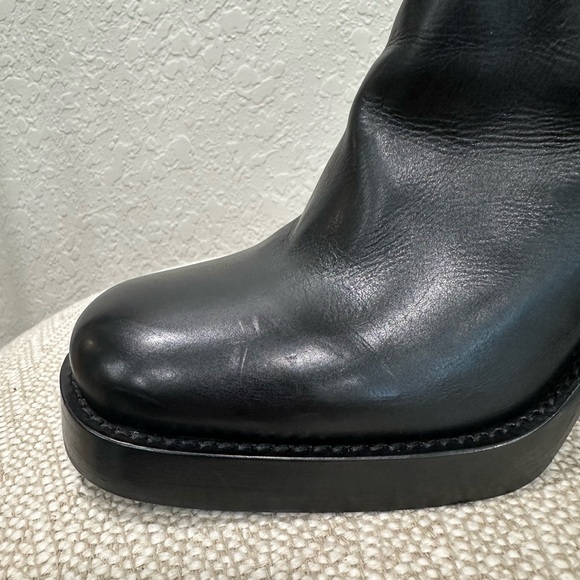 Prada Black Leather Chelsea Boots NWOB - Picture 9 of 15